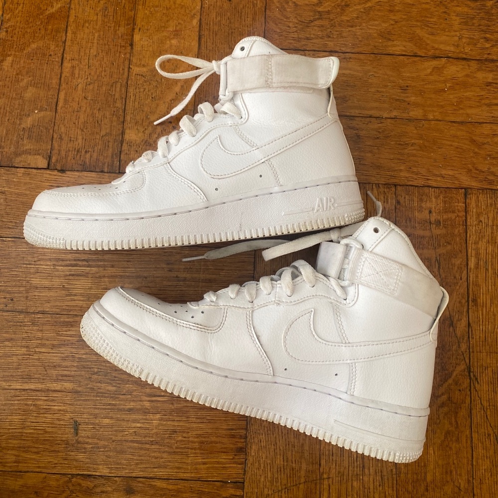 Nike Air Force 1 High White- hardly worn!